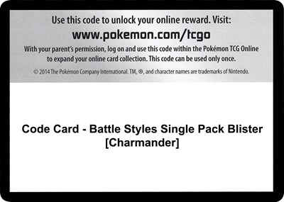 Code Card - Battle Styles Single Pack Blister [Charmander]