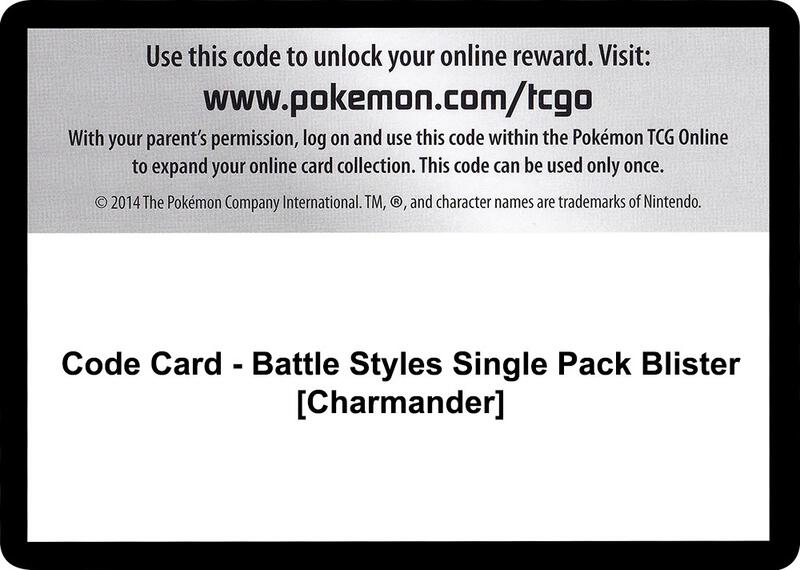 Code Card - Battle Styles Single Pack Blister [Charmander]  from SWSH05: Battle Styles