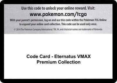 Code Card - Eternatus VMAX Premium Collection