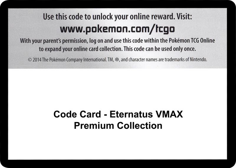 Code Card - Eternatus VMAX Premium Collection  from SWSH03: Darkness Ablaze