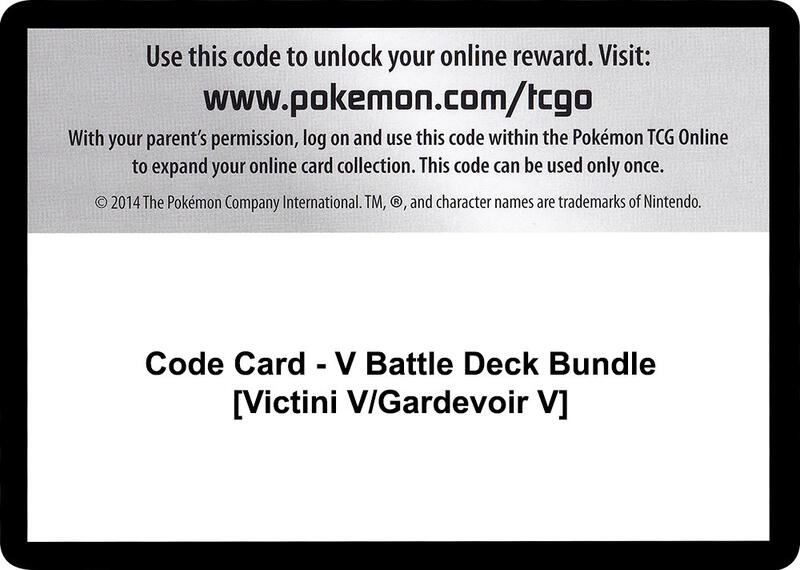 Code Card - V Battle Deck Bundle [Victini V/Gardevoir V]  from Miscellaneous Cards & Products