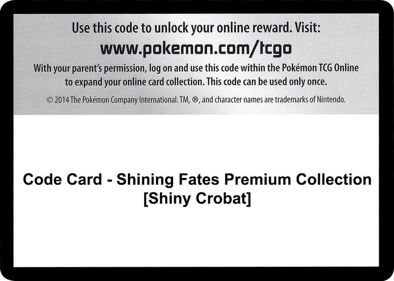 Code Card - Shining Fates Premium Collection [Shiny Crobat]  from Shining Fates