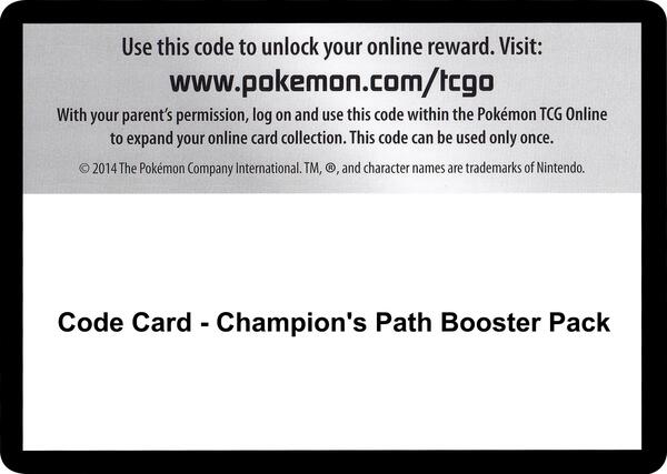 Code Card - Champion's Path Booster Pack