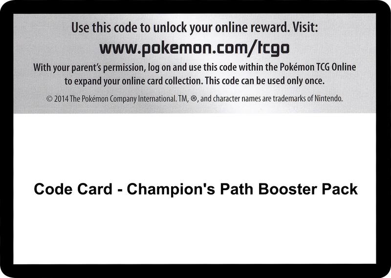 Code Card - Champion's Path Booster Pack  from Champion's Path