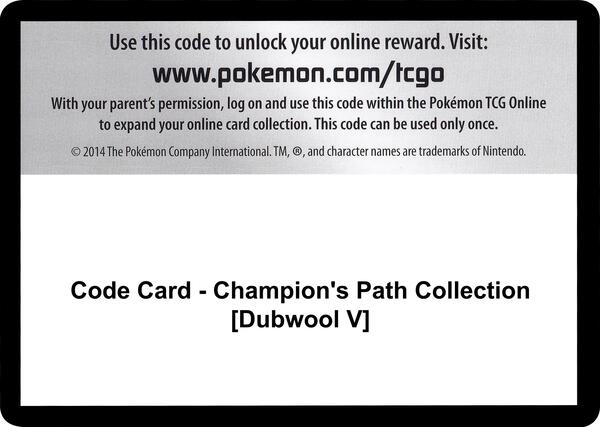 Code Card - Champion's Path Collection [Dubwool V]