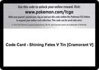 Code Card - Shining Fates V Tin [Cramorant V] · Shining Fates · #— · Normal
