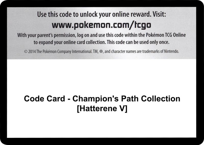 Code Card - Champion's Path Collection [Hatterene V]  from Champion's Path