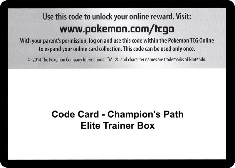 Code Card - Champion's Path Elite Trainer Box  from Champion's Path