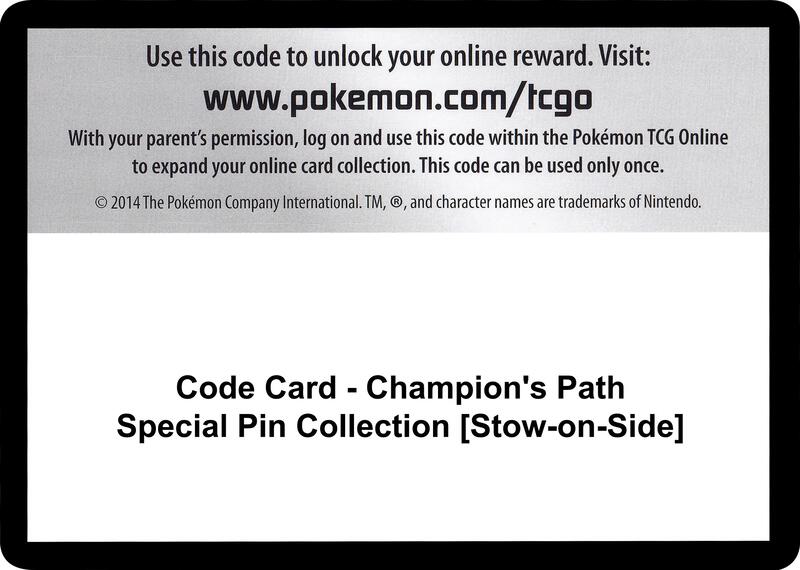 Code Card - Champion's Path Special Pin Collection [Stow-on-Side]  from Champion's Path
