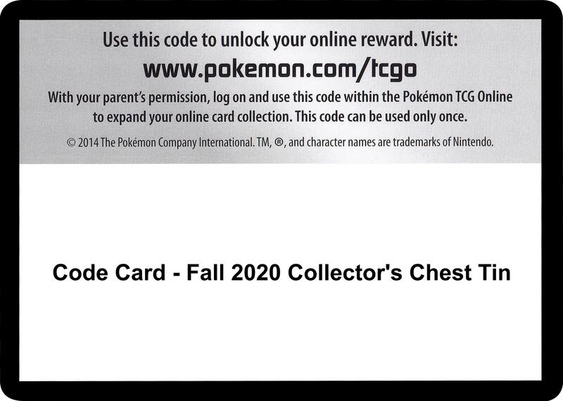 Code Card - Fall 2020 Collector's Chest Tin  from SWSH04: Vivid Voltage