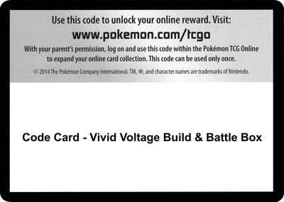 Code Card - Vivid Voltage Build & Battle Box