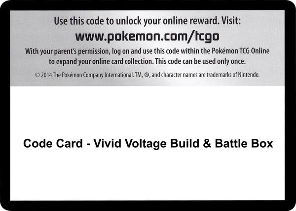 Code Card - Vivid Voltage Build & Battle Box