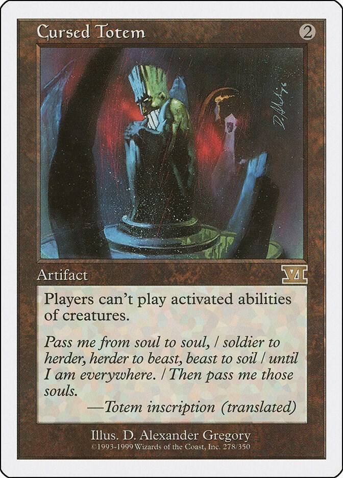 Cursed Totem - Classic Sixth Edition - Magic: The Gathering