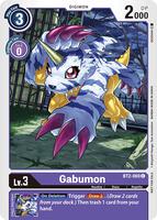 gabumon card digimon world 3 [ST16-03] (Winter Holiday 2023) [Starter Deck: Wolf of Friends Digimon World 3 - Gabumon