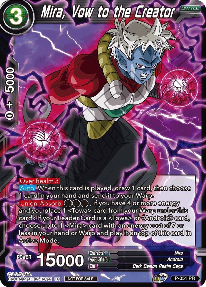 Mira, Vow to the Creator #P-351 — Tournament Promotion Cards