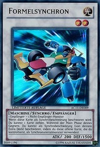 Formula Synchron (German) - "Formelsynchron" - Advent Calendar 2011 (Adventskalender) - Yu-Gi-Oh! card