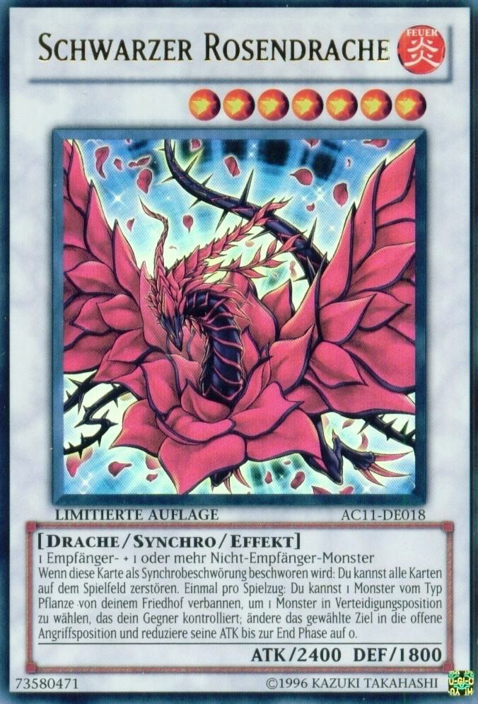 Black Rose Dragon (German) - "Schwarzer Rosendrache"