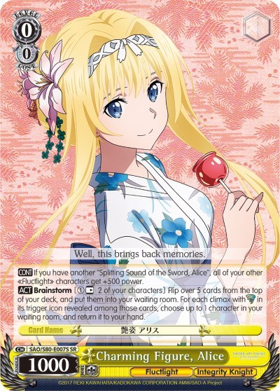 Charming Figure, Alice (SR) card