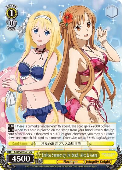 Endless Summer by the Beach, Alice & Asuna - Sword Art Online