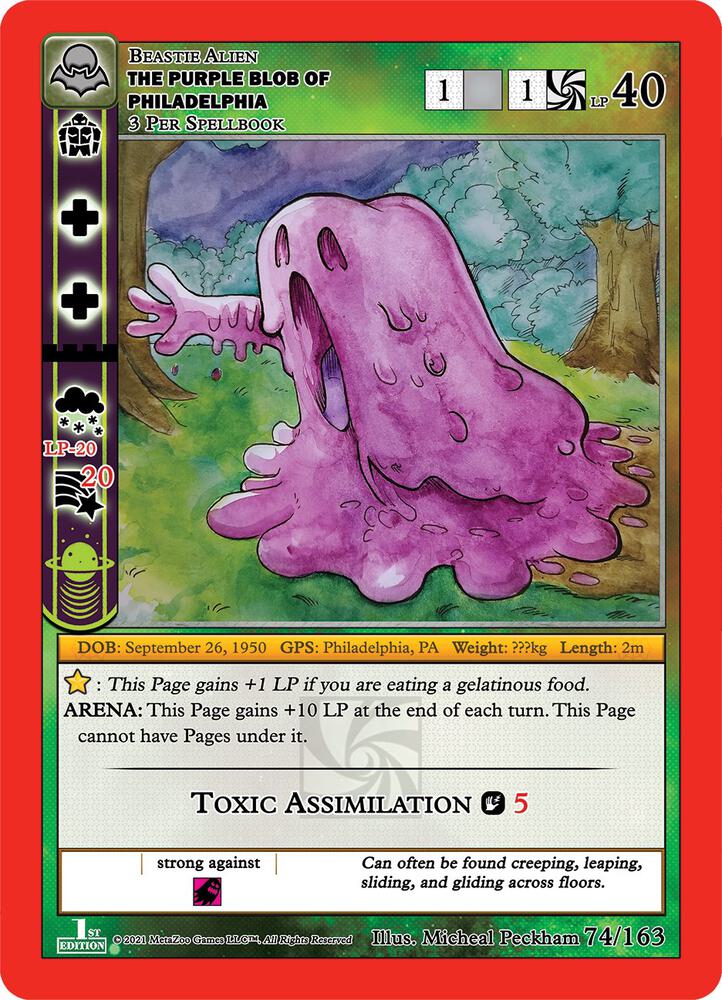 The Purple Blob Of Philadelphia - Nightfall: First Edition