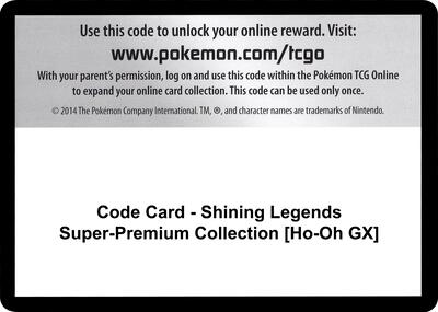 Code Card - Shining Legends Super-Premium Collection [Ho-Oh GX]