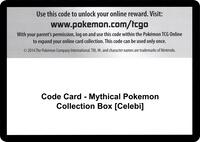 Code Card - Mythical Pokemon Collection Box [Celebi] · Generations · #— · Normal