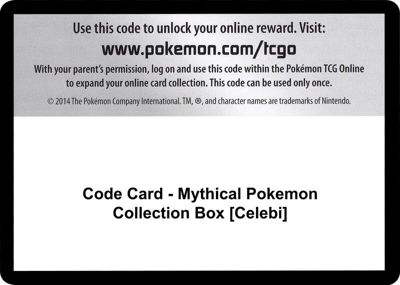 Code Card - Mythical Pokemon Collection Box [Celebi]  from Generations