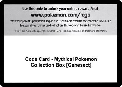 Code Card - Mythical Pokemon Collection Box [Genesect]