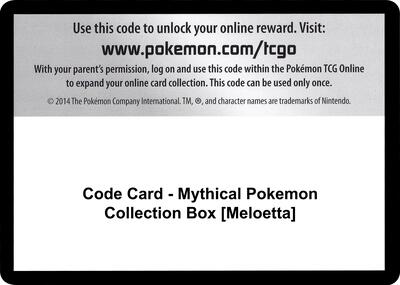 Code Card - Mythical Pokemon Collection Box [Meloetta]