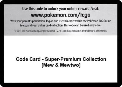 Code Card - Super-Premium Collection [Mew & Mewtwo]