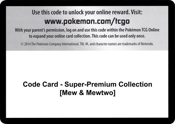 Code Card - Super-Premium Collection [Mew & Mewtwo]