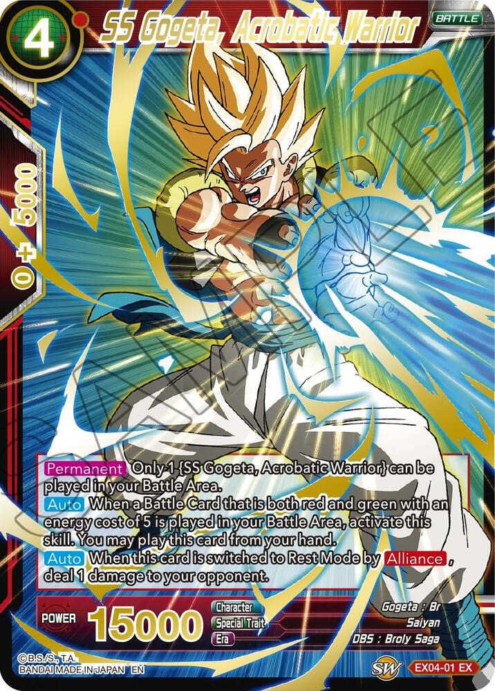 SS Gogeta, Acrobatic Warrior (Gold Stamped) - Mythic Booster
