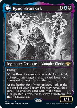 mtg runo stromkirk commander deck EDH Deck 100 Magic Cards Custom Deck Moonveil Games Flying Whenever Krothuss Runo Stromkirk (2) (showcase)