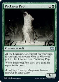 Packsong Pup - Innistrad: Crimson Vow - Magic: The Gathering card