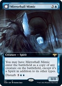 Mirrorhall Mimic (Extended Art) - Innistrad: Crimson Vow - Magic: The Gathering card