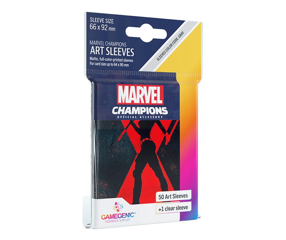 card sleeves marvel champions Gamegenic The Game Official Spider-Woman Art | Pack of 50 Art Sleeves and 1 Clear Sleeve | Card Game Holder Marvel Champions Sliding Sleeves for
