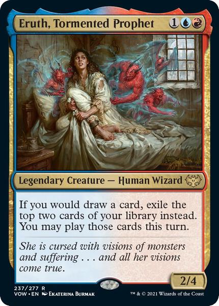 MtG Innistrad: Crimson Vow Rare Eruth, Tormented Prophet #237 MtG Innistrad: Crimson Vow Rare Eruth, Tormented Prophet #237