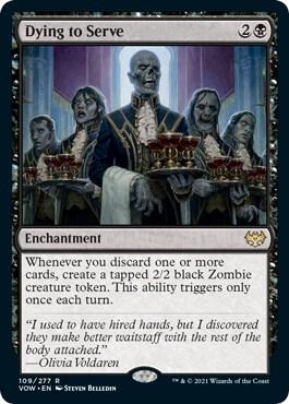 Dying to Serve - Innistrad: Crimson Vow - Magic: The Gathering - TCGplayer.com Dying to Serve - Innistrad: Crimson Vow - Magic: The Gathering - TCGplayer.com