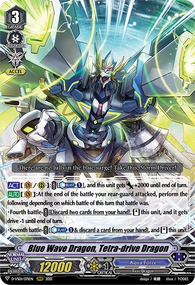 Blue Wave Dragon, Tetra-drive Dragon
