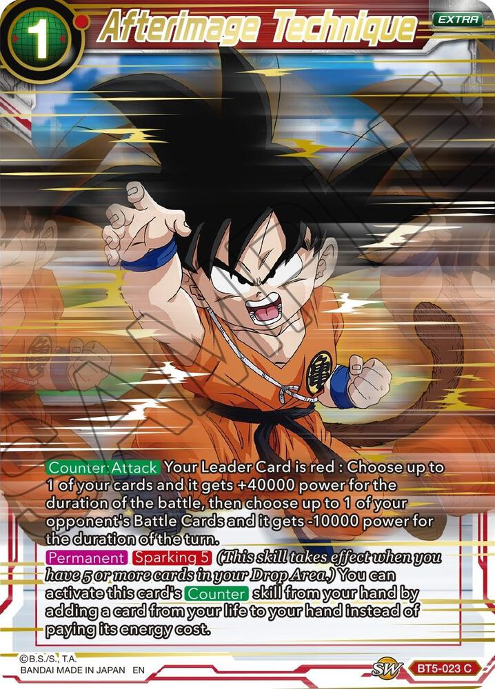 あつこカート Afterimage Technique (Gold Stamped) - Mythic Booster - Dragon Ball