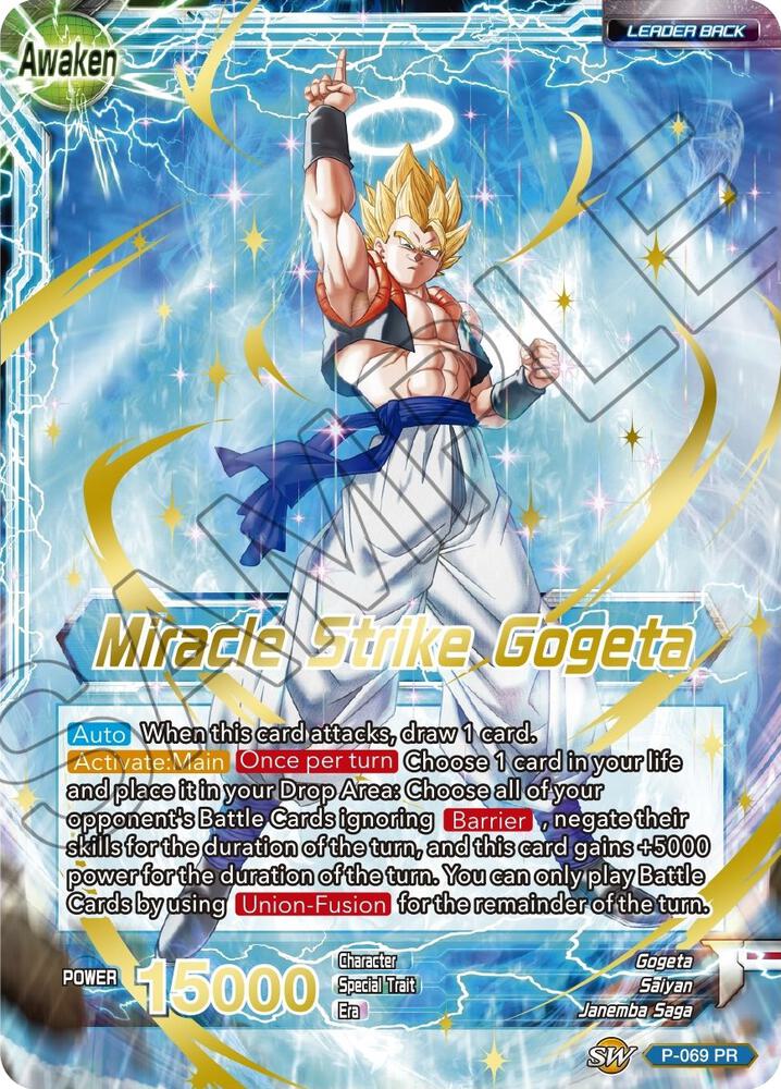 Son Goku & Vegeta // Miracle Strike Gogeta (Gold Stamped) - Mythic