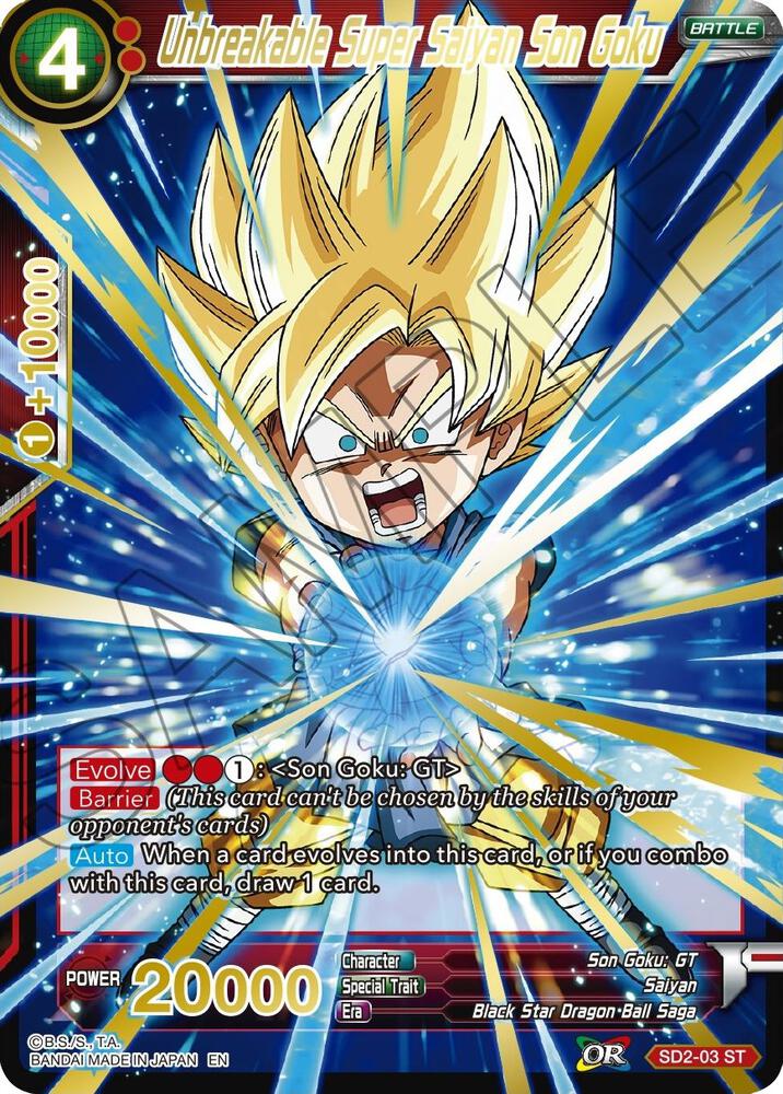 Unbreakable Super Saiyan Son Goku (Gold Stamped) - Mythic Booster