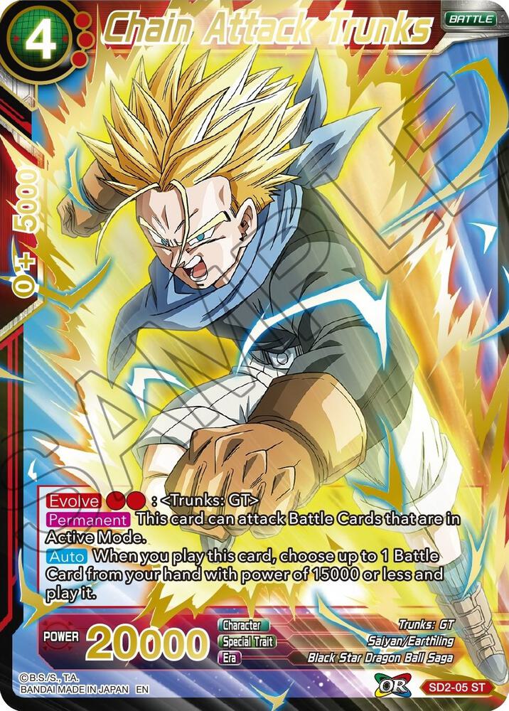 Chain Attack Trunks (Gold Stamped) - Mythic Booster - Dragon Ball