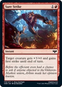 Sure Strike - Innistrad: Crimson Vow - Magic: The Gathering card