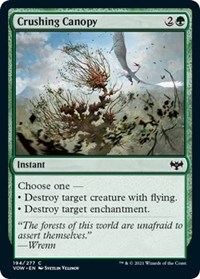 Crushing Canopy - Innistrad: Crimson Vow - Magic: The Gathering card