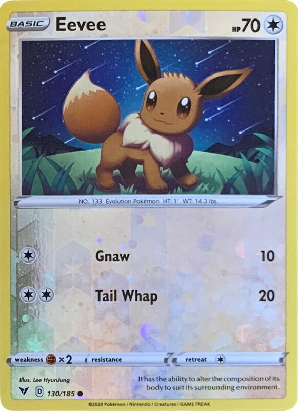 Eevee - 130/185 (Reverse Cosmos Holo) 130/185 from Miscellaneous Cards & Products