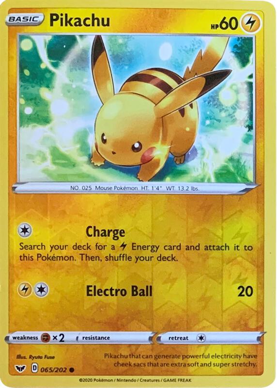 Pikachu - 065/202 (Reverse Cosmos Holo) 065/202 from Miscellaneous Cards & Products