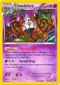 Chandelure - 43/119 (Cosmos Holo) #043/119 from Blister Exclusives Pokemon card image