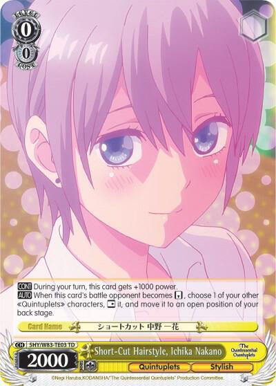 Short-Cut Hairstyle, Ichika Nakano