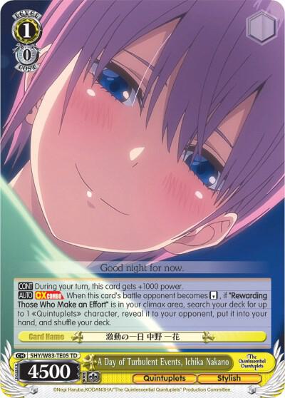 A Day of Turbulent Events, Ichika Nakano